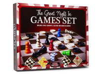 Great Night In Set Chess Draughts Solitaire Snakes Ladders Family Board Games
