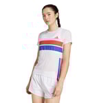 adidas Adizero Retro SS Tee Dam M Vit - Lätt och stilren löpartröja