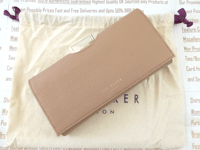 TED BAKER Large Bobble Patent Purse Women Bitaas Leather Coin Wallet BNWT R£90