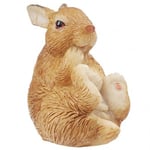 Creativ Miniatyr Figur - Sittande hare Brun 4 cm