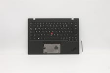 Lenovo Nano X1 1 Keyboard Palmrest Top Cover German Black Backlit 5M11B38394