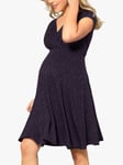Tiffany Rose Alessandra Spot Maternity Dress, Navy/Taupe
