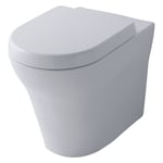 Toto MH-toalett, back-to-wall, uten skyllekant, rengjøringsvennlig, hvit