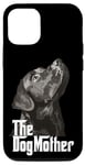 Coque pour iPhone 12/12 Pro The Dog Mother Lab Mom Labrador retriever Dog Mama Noir
