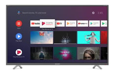 Sharp 4T-C40BL2KF2AB 40-Inch 4K UHD HDR Android TV Black with Freeview HD, Google Assistant, Google Chromecast, 3 x HDMI, 3 x USB and Bluetooth