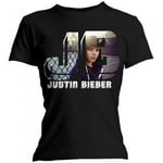 Justin Bieber Womens/Ladies Photograph Skinny T-Shirt - S