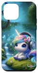 iPhone 12 mini Kawaii Unicorn Headphones: The Unicorn's Playlist Case