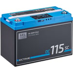 EDC115SC Batterie Décharge Lente 12V 115AH gel Solaire avec écran lcd/ PWM-Chargeur / marine, bateau, camping car - Ective