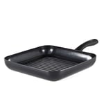 GreenChef Diamond Healthy Ceramic Non-Stick 28 cm Griddle Pan, PFAS-Free, Induction Suitable, Oven Safe up to 160˚C, Black