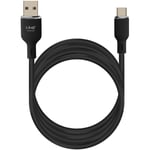 Câble USB vers USB C Fast Charge 5A Synchronisation Longueur 1.2m LinQ Noir