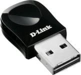 D-Link, USB-adapter för trådlöst nätverk, 802.11b/g/n, nano, WPS,
