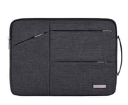 Zippered 13 inch Notebook Laptop Carrying Sleeve Cover Breifcase for Microsoft Surface Pro 7 / X / 6 12.3 / HP Elite x2 G4 13/12.3 / Chuwi UBook Pro 12.3 (Black)