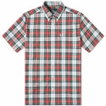 Fred Perry Short Sleeve Button Down Check Summer Shirt Small RRP £75