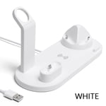 4in1 Wireless Charger Fast Charging Dock Stand Station White