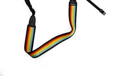 Polaroid Camera Strap Flat – Rainbow black