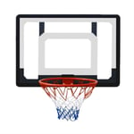 YFFSS Basketball Wall-Mount Boards,Basket Ring Diameter 38cm,Hanging with Hook and Screw Sport Game Play Set,High-Strength Transparent PC Backplane,for Adult and Kid