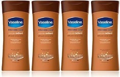 x4 Vaseline Intensive Care Cocoa Radiant With Pure Cocoa Butter Heals Dry Skin