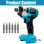 1/4 Inch Cordless Brushless Impact Driver Charger FOR Makita DTD152 18V Li-ion
