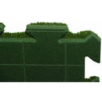 Garden Deluxe Collection - Carture porte verte brève herbe puzzle de prato 4 pièces de 50x50 cm