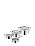 Jamie Oliver Cook's Classics Grytset 7 Delar Rostfritt Stål *Villkorat Erbjudande Home Kitchen Pots & Pans Saucepan Sets Silver Tefal