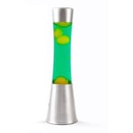 Itotal - Lava Lamp 40 Cm - Silver Base, Green Liquid And Yellow Wax (