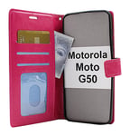 Crazy Horse Wallet Motorola Moto G50 (Hotpink)