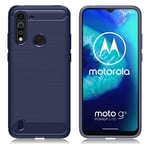 Carbon Flex Motorola Moto G8 Power Lite skal - Blå