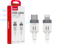 Amio Laddkabel För Bil Usb-C - Iphone Lightning Fulllink 20W 100Cm Amio-03910