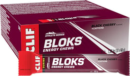 CLIF Bar BLOKS Energy Chews - Black Cherry with Caffeine - Plant Based - Quick E