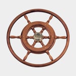 Savoretti Armando Pinnratt T3B, mahogny/mässing, Ø600 mm, med nav + krans, passar 3/4″ (19 mm) rattaxel, brun