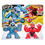 Grandi Giochi - Goo JIT Zu Dino X-Ray Versus Pack, Dinosaures aux Rayons X. Deux Personnages dans la boîte GJT25000