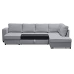 Scandinavian Choice Bäddsoffa Verona U-soffa U-Bäddsoffa Ljusgrå 528340