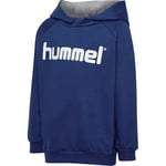 Hummel Go Cotton Logo Luvtröja - Blå Barn kids 203512-7045