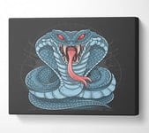 Fear The Cobra Canvas Print Wall Art - Double XL 40 x 56 Inches