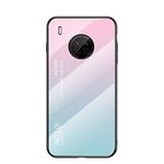 Custodia® Coque en verre anti-rayures dégradé de couleur compatible avec Huawei Y9a (1)