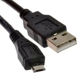USB Charger Cable Power Lead For BT Video 5000 Baby Unit Baby Monitor  Black
