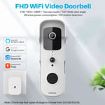 Blue Dream - Tuya Smart Video Doorbell WiFi 1080P Video Intercom Door Bell ip Camera Two-Way Audio Works With Alexa Echo Show Google Home,white
