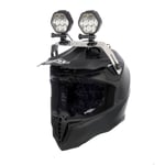 Snöskoterlampa/hjälmlampa LUMONITE Navigator2 - 4195 lm / Laddbar, 2 st lampor inkl. batteri + hjälmfäste, 8390 lm