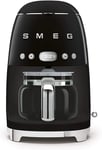 Smeg DCF02BLUK Drip Coffee Machine, Auto-Start Mode, Reuseable Filter, Digital D