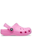 Crocs Kids Classic Clog - Pink, Pink, Size 1 Older