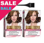 L'Oréal Excellence 5.3 Light Golden Brown Permanent Hair Color 2 pcs