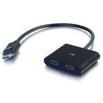 C2G Hub MST Mini DisplayPort 1.2 vers Dual HDMI 4K Dual Monitor, Transport Multi-Stream Mini DP (MST)