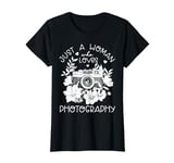 Photographer Vintage Camera Flowers Photography T-Shirt