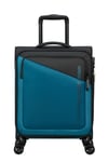 American Tourister Daring Dash 55 cm - Kabinväska Expanderbar Black/Blue, Kabinväska