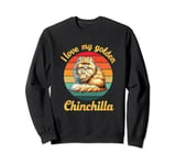 I Love My Golden Chinchilla Persian Cat Retro Cats Lover Sweatshirt