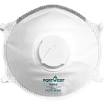 Masque FFP3 à valve Dolomite Coque de respiration legère - Blanc Portwest