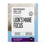 Mushrooms For Life Organic Lion&apos;s Mane Focus - 60g Powder