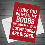 Funny Rude Valentines Day Card For Him Boyfriend Husband Novelty Card For Men