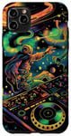 Coque pour iPhone 11 Pro Max Galactic DJ : des rythmes de danse cosmiques extraterrestres