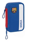 Safta F.C. Barcelona 2nd Equipment – Children's School Pencil Case, Colour Pencil Case, with 28 Tools Included, Ideal for Children from 5 to 14 Years, Comfortable and Versatile, 12.5 x 4 x 19.5 cm,